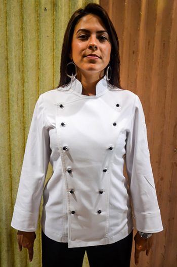 fitted chef coat