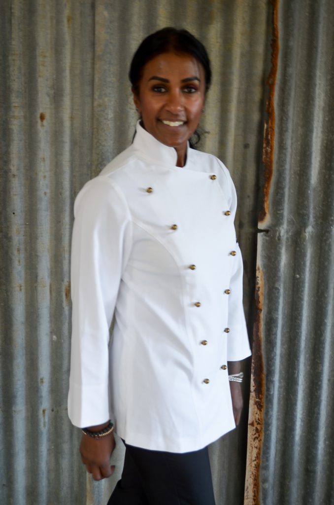 Plain Jayne Female Chef Jacket White Long Sleeve Ready2Rock