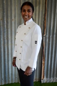 Plain Jayne long sleeved chef jacket