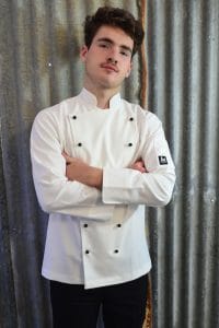 Mens white chef coat