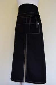 Long black apron