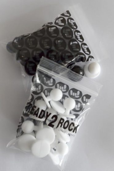 Black & White Chef Buttons Black & White Chef Buttons