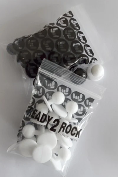 Black & White Chef Buttons