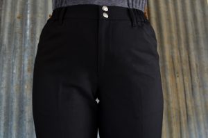 Female black chef pants