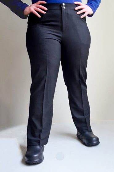 Womens Plus Size Chef Pants Black or Checker