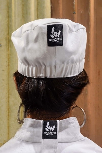 Rockin Rapunzel - Longer hair chefs hat - Ready2Rock Hospitality Uniforms
