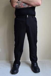Men's black chef pants