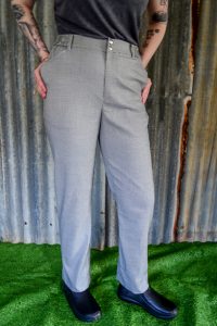 ladies chef pants checker