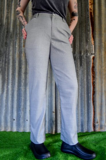 Womens checker chef pants