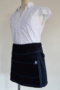 Black n Blue short apron