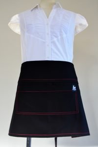 red short Waitress apron