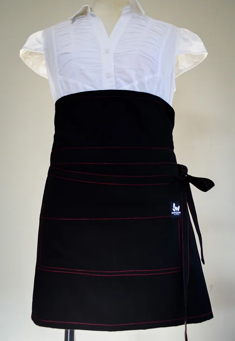Waisted Waitress Apron – Red Stitch