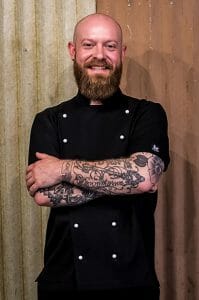 Black chef jacket