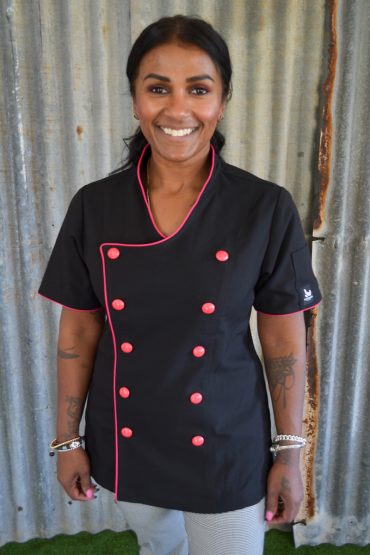 Black & Pink Chef Jacket