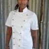 Plain Jayne short sleeve white traditional chef Jacket