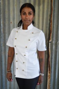 Plain Jayne short sleeve white traditional chef Jacket