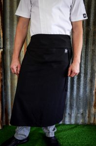 black waist apron