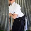 chefs apron long black