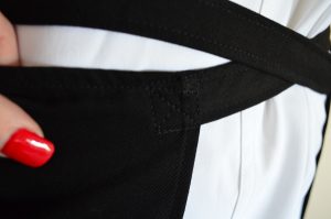 classic black chef apron