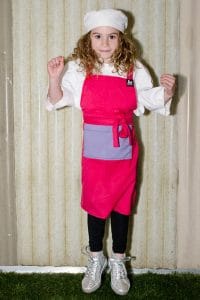 kids pink apron