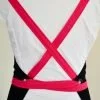 cross back pink apron
