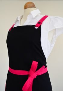 Pink and Black Apron