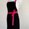 Hot pink strap apron