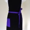 black and Purple apron