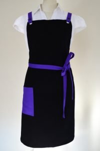 black and Purple apron