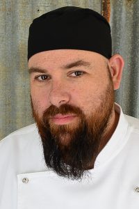 Black mesh chefs hat