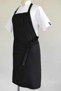 black butchers apron