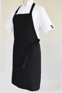 black stripe chefs apron