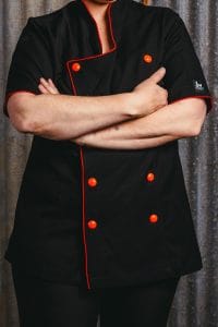 ladies plus size chef jacket