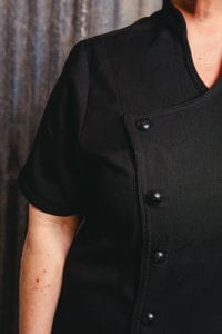 feminine chefs jacket