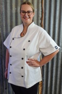 femine chef uniform