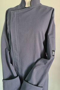 long sleeve grey chef coat