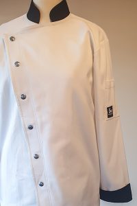 Black and white long sleeve jacket
