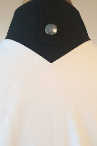 black collar chef jacket