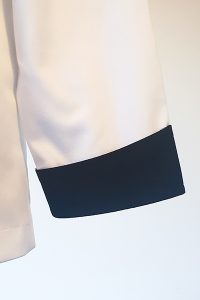black cuffed chef jacket