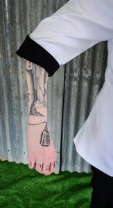 3/4 sleeves on chef jacket