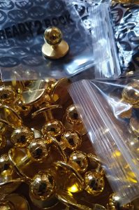 Gold & Silver chef buttons