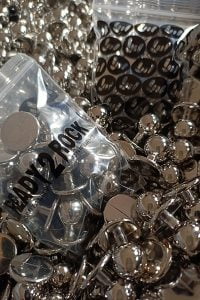 Gold & Silver Chef Buttons