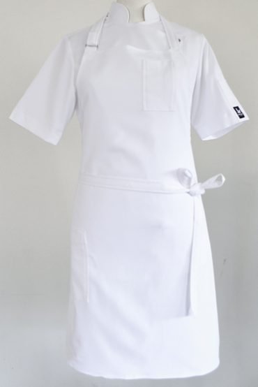 White chef apron