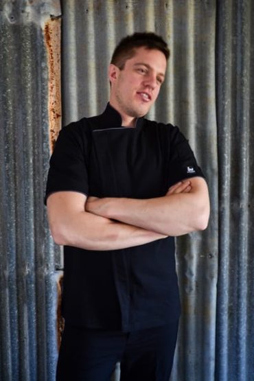 ZZTopper – Mens Black Zipper Chef Jacket