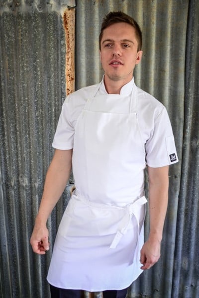 Whites Chefs Clothing Unisex Professional Apron in White Size 920x760mm 