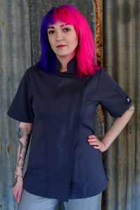 Women's Grey Zipper Chef jackets