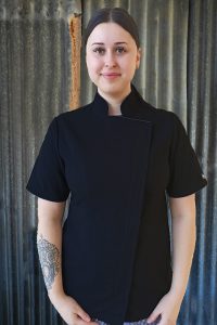 Black zip chef jacket