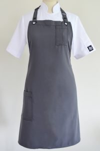 Grey chefs apron