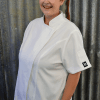 Plus size zipper chef jacket