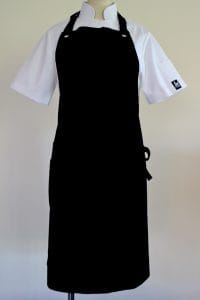 Back in Black removable strap chefs apron